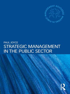 cover image of Strategic Management in the Public Sector